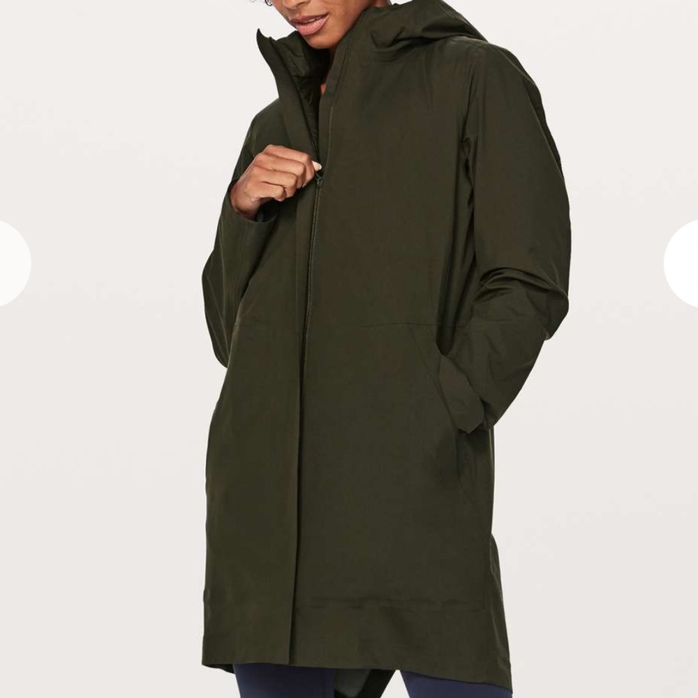 Lululemon Rain Haven Jacket *Insulated Dark Olive